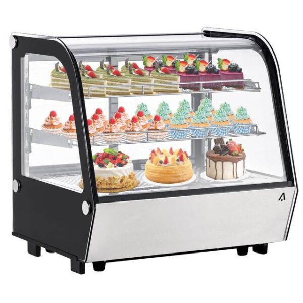 3ft curveee Curve 3ft Countertop Cake Display Chiller