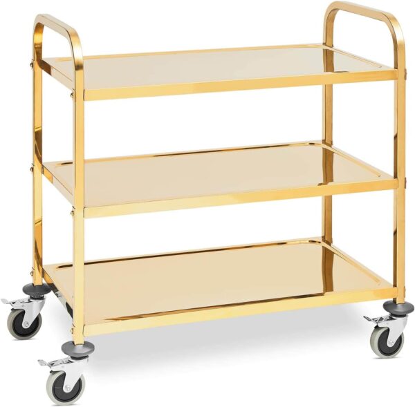 gold trolley Food Catering Trolley (Gold Color)