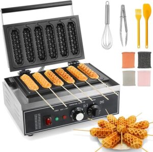 corn dog waffle 6 Sticks Corn Dog Waffle Maker