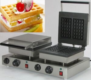 double square waffle maker 1 Square Waffle Maker