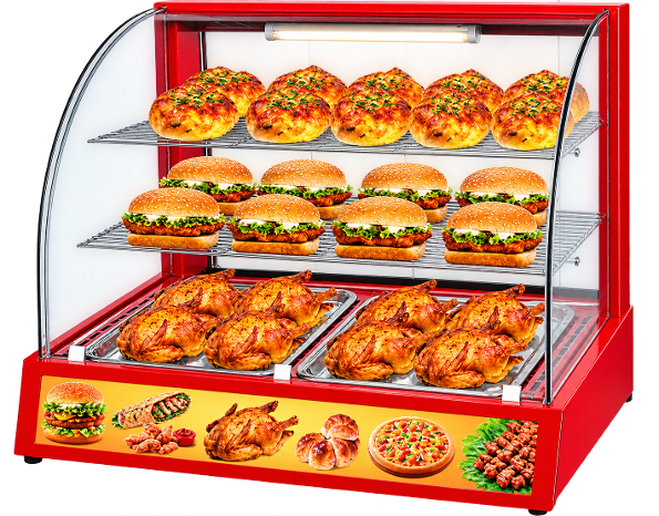 Snacks Pastry Display Warmer (Red)