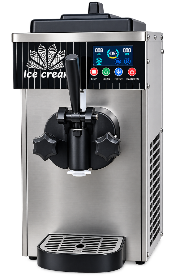 1 nozzzle 1 Nozzle Ice Cream Machine Table Top (soft serve))